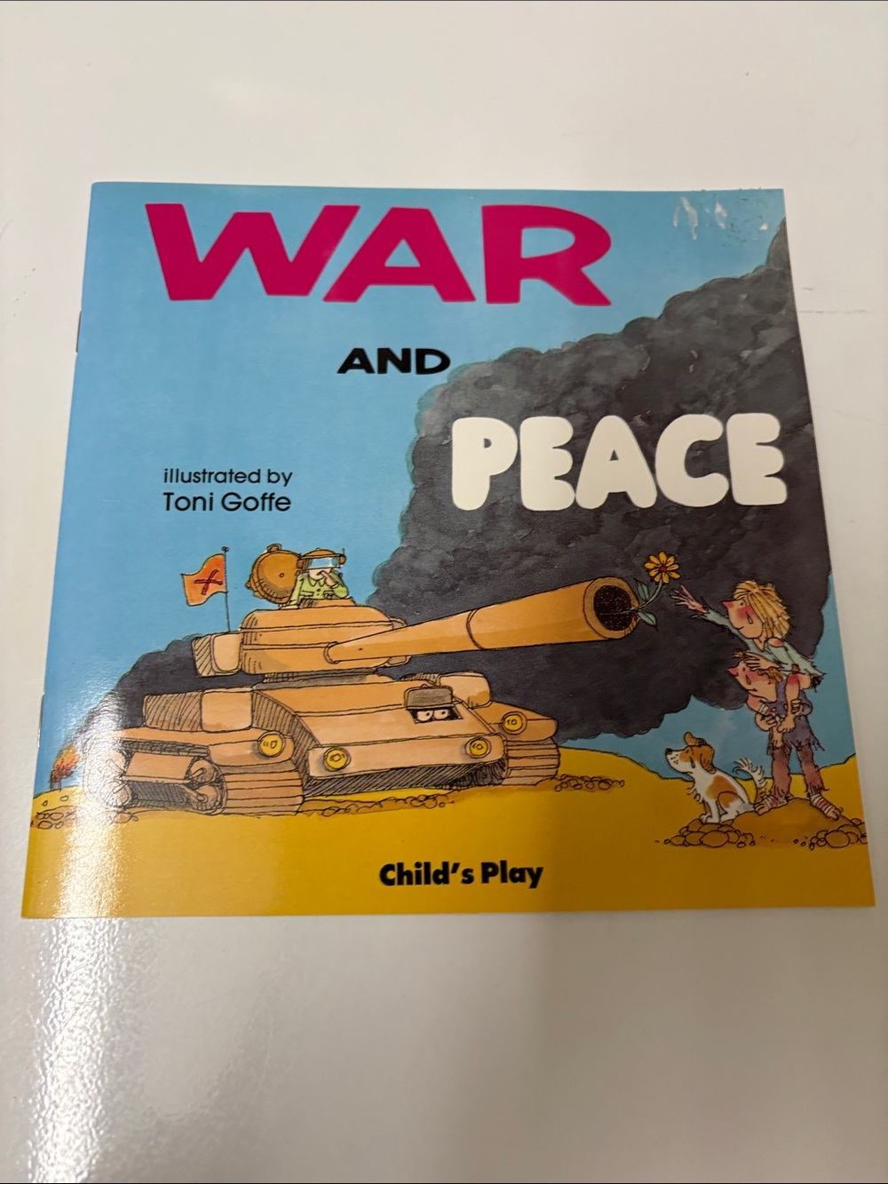 4/$20 War and Peace Illustrated Kids Book - Blue & Yellow Cover